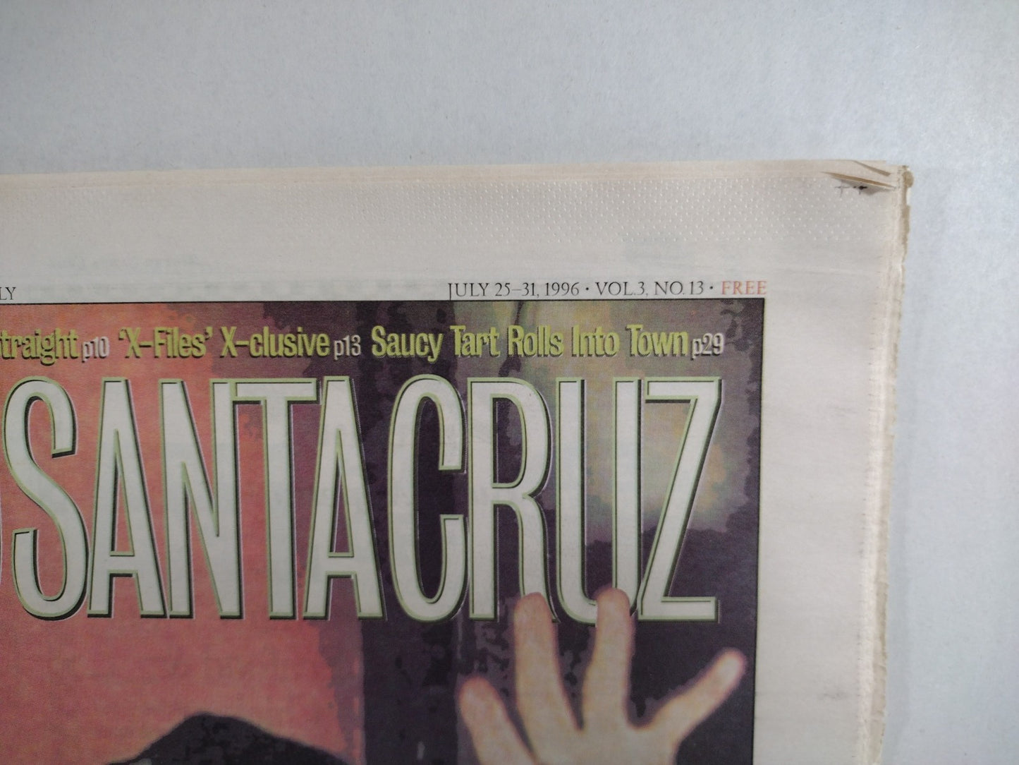 Metro Santa Cruz Vol 3 #13 (1996) S California Newspaper X-Files AFI