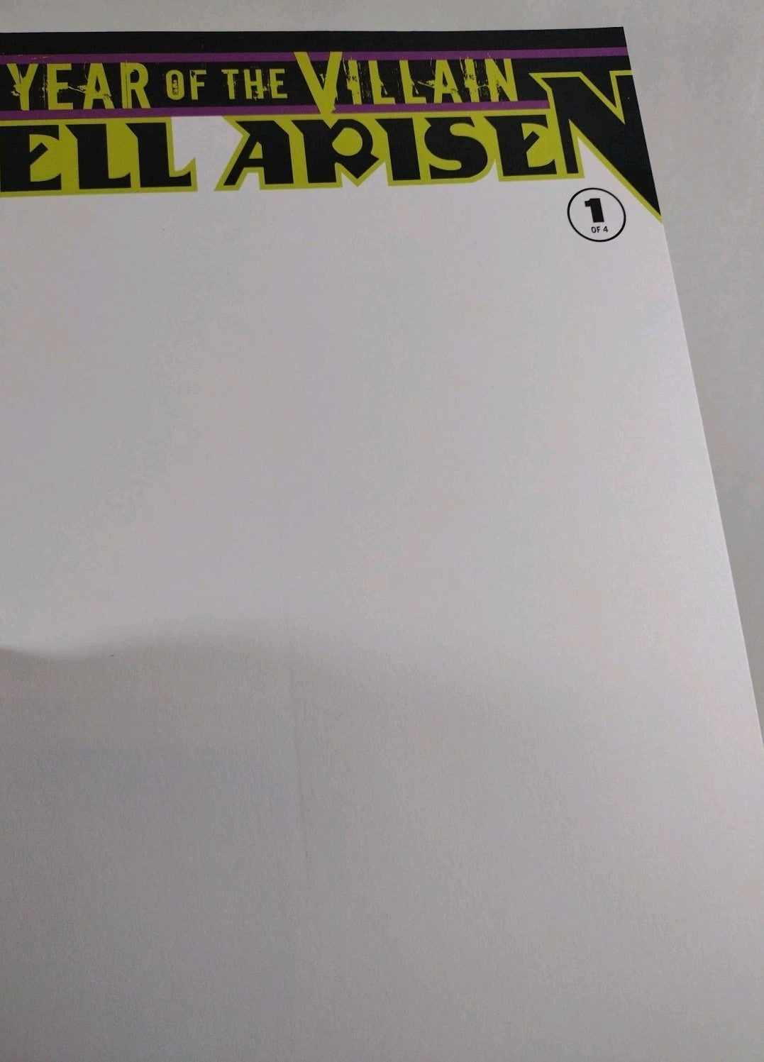 YEAR OF THE VILLAIN HELL ARISEN #1 (2019) DC Comic Blank Sketch Cover Variant NM