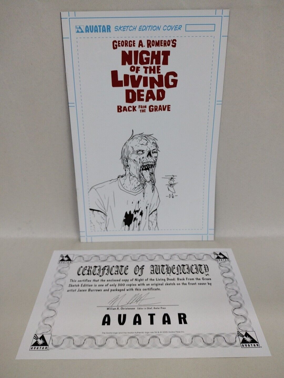 Night O/T Living Dead Back From The Grave 1 Variant W Original Jacen Burrows Art