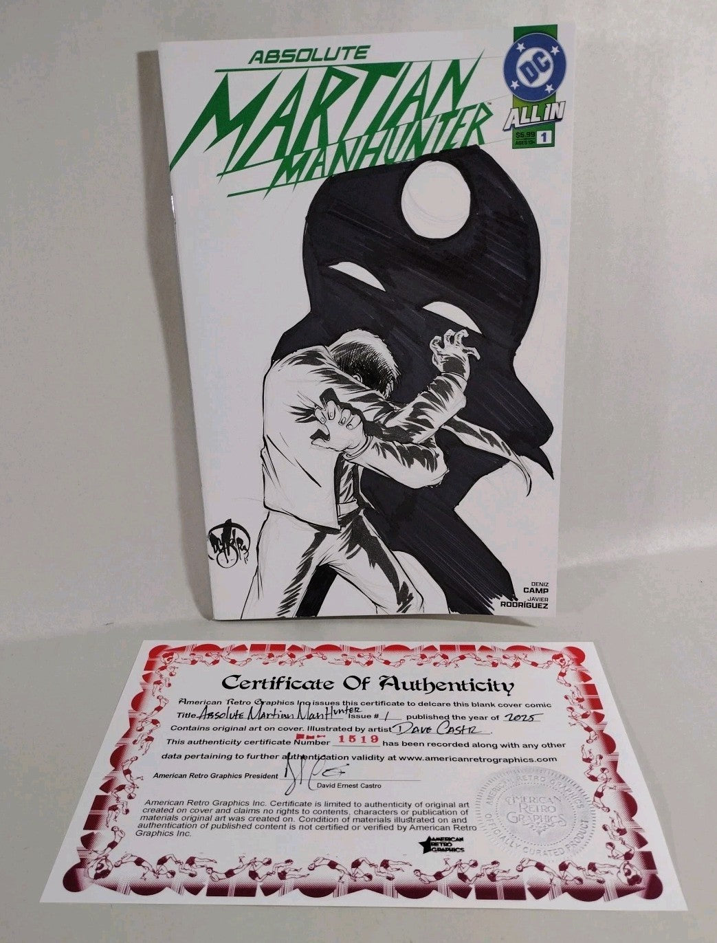 Absolute Martian Manhunter #1 (2025) DC Sketch Variant Cvr W Original DCastr Art
