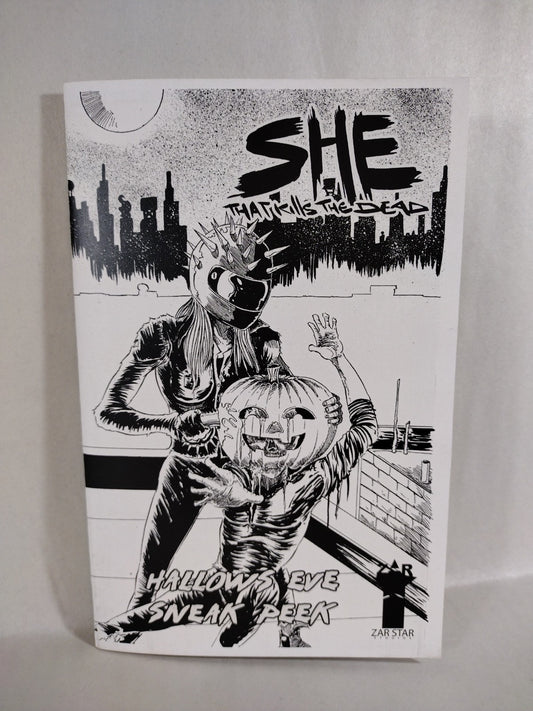 She That Kills The Dead Hallows Eve Sneak Peak Ashcan Comic Dave Castr Horror