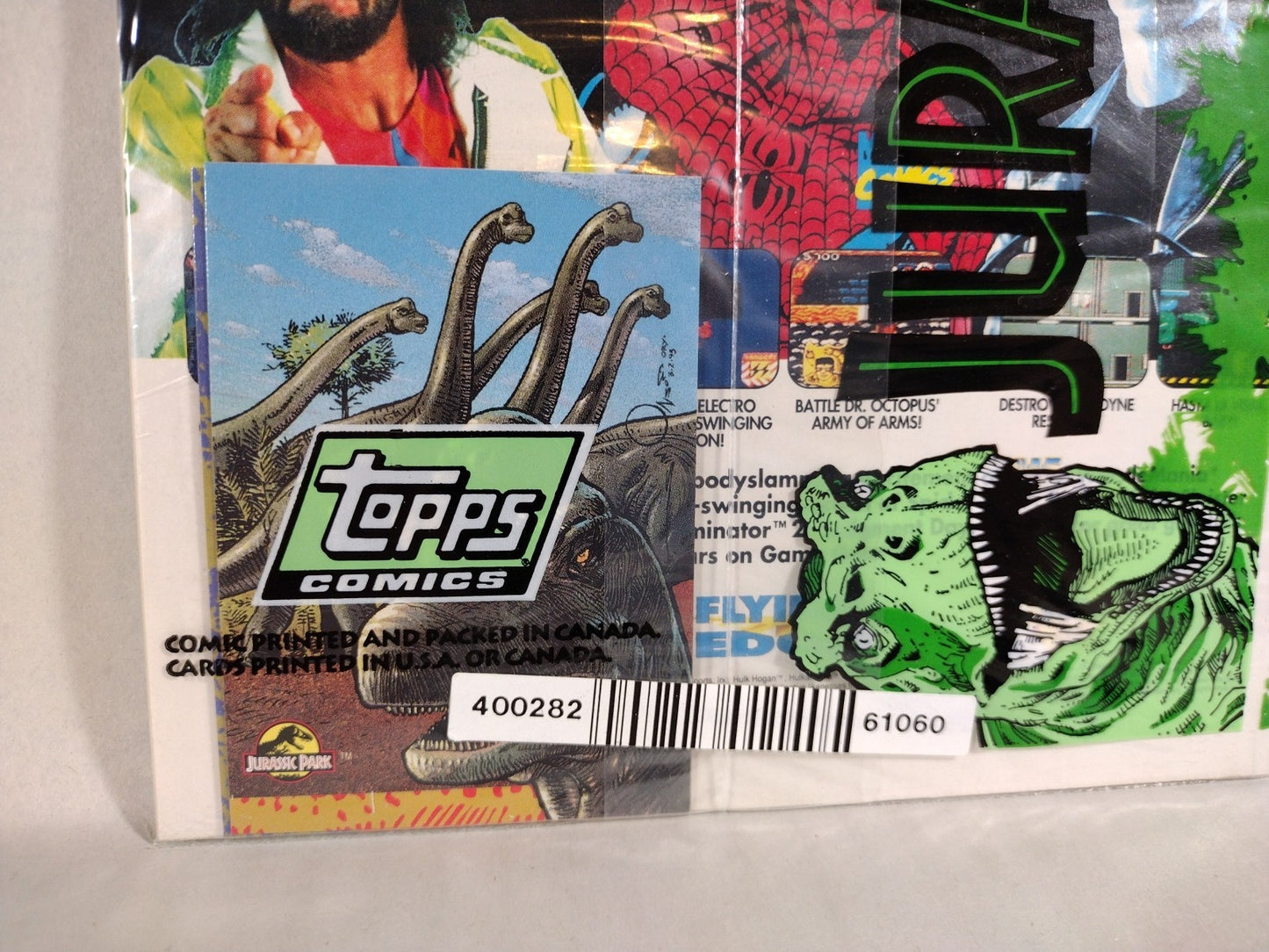 Jurassic Park (1993) Topps Comics Complete Movie Adaptation Set #1 2 3 4 W Cards