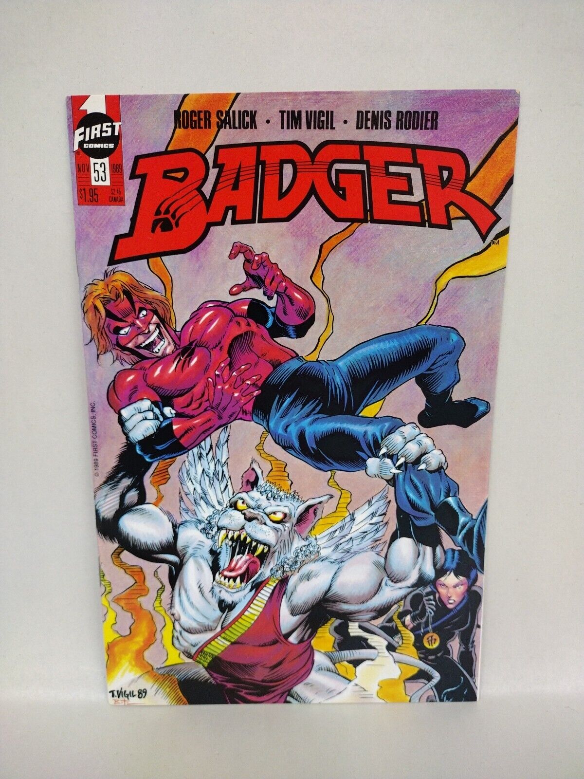 Badger #53 54 (1989) First Comic Set "Behind The Black Door" Pt 1 2 Tim Vigil