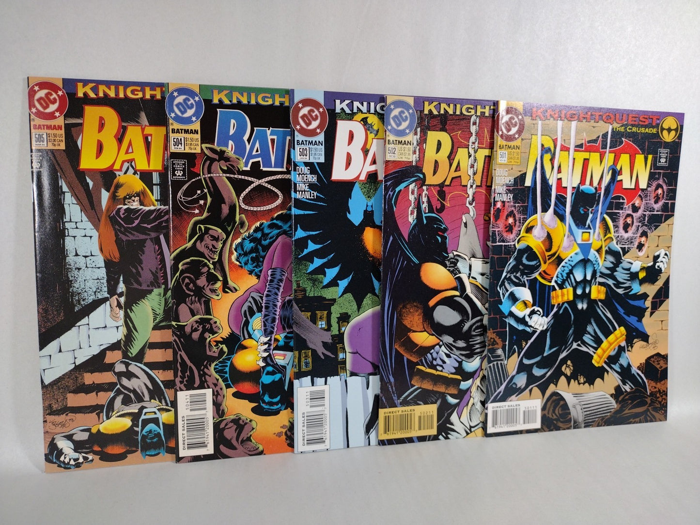 BATMAN (1993) DC Comic Lot #501 502 503 504 505 Azrael Knight Quest Crusade NM