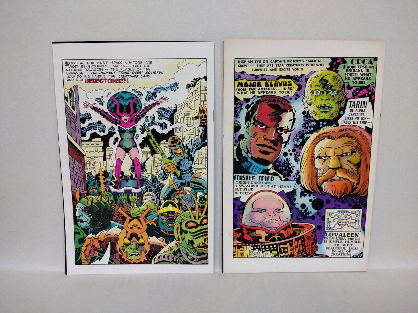 Captain Victory & The Galactic Rangers (1981) PC Comic Lot Set #1-9 Jack Kirby