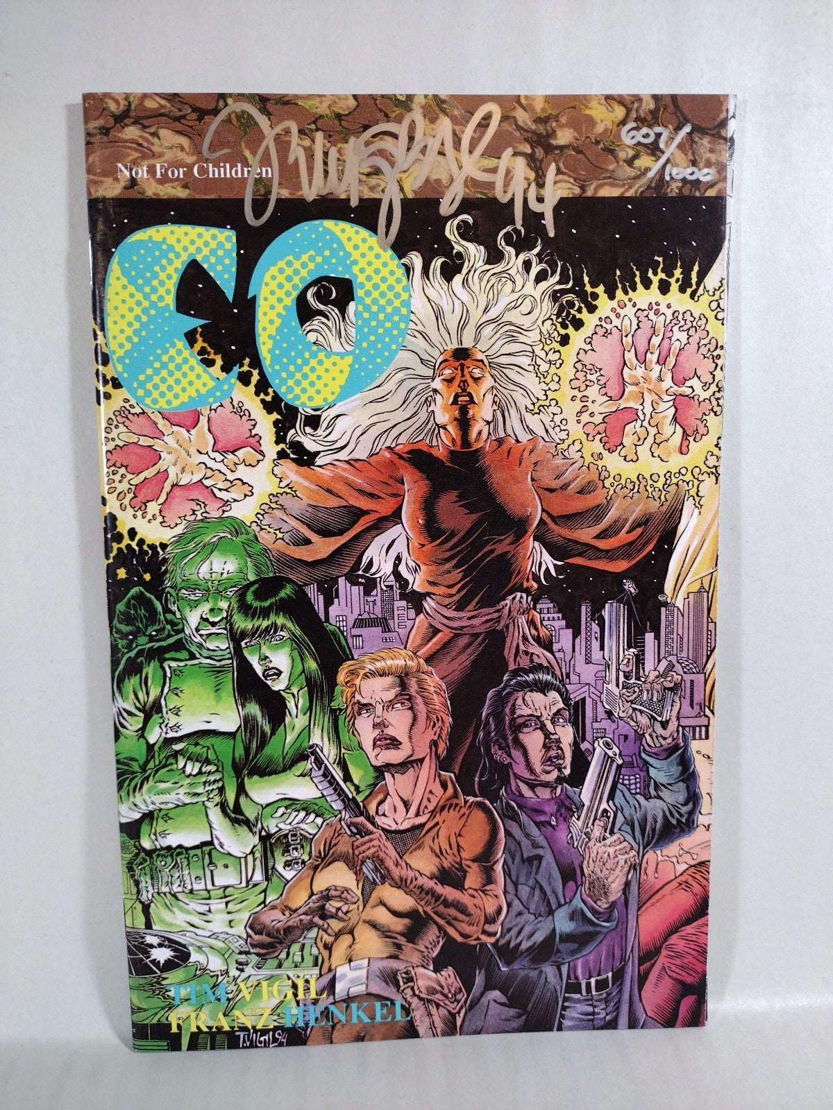 EO #2 (1994) Rebel Studios Comic LTD SDCC Tim Vigil Signed #'d Variant 607/1000