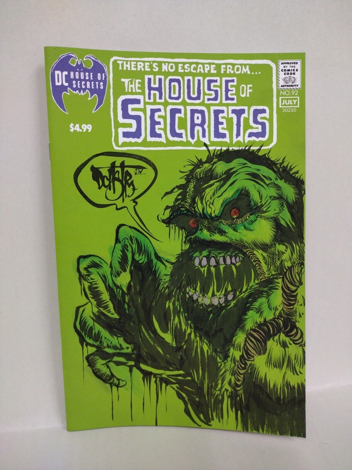 House Of Secrets 92 Facsimile (2024) DC Comic Sketch Cover W Original DCastr Art