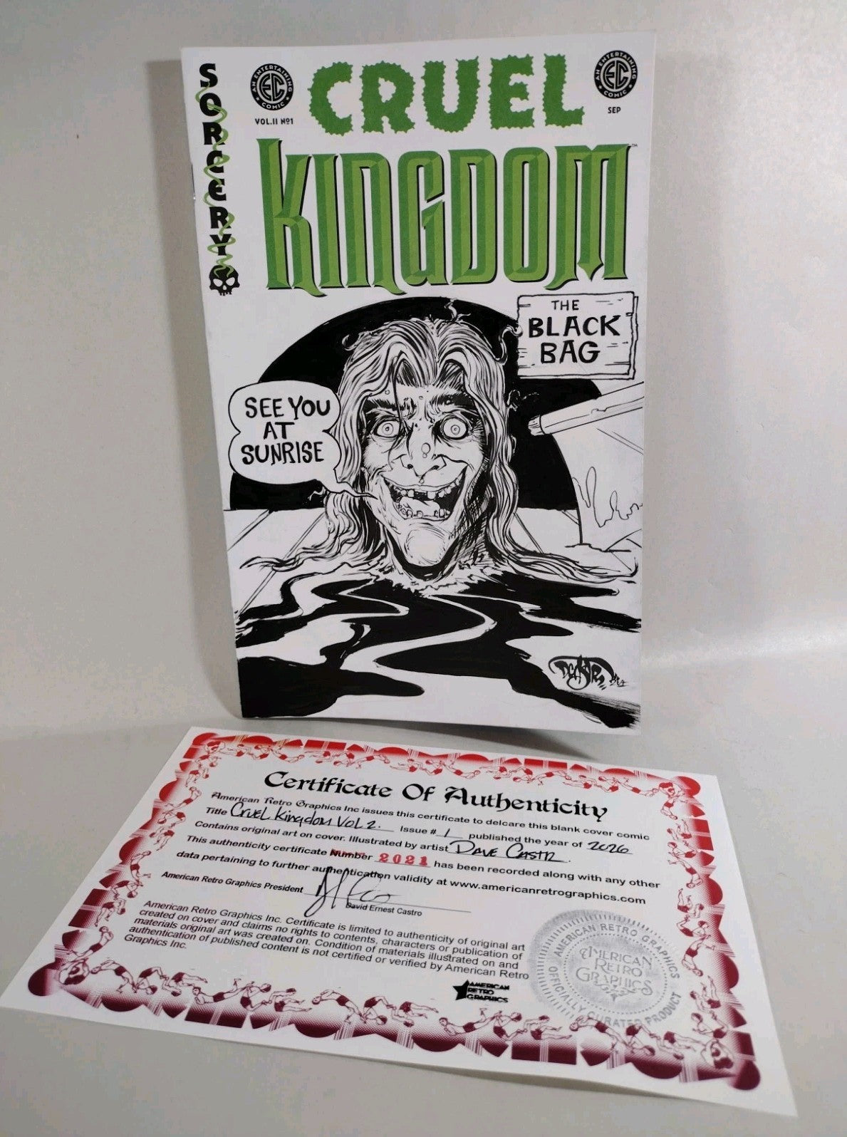 Cruel Kingdom Vol 2 #1 Oni EC Comic Sketch Cover Variant W Original DCastr Art
