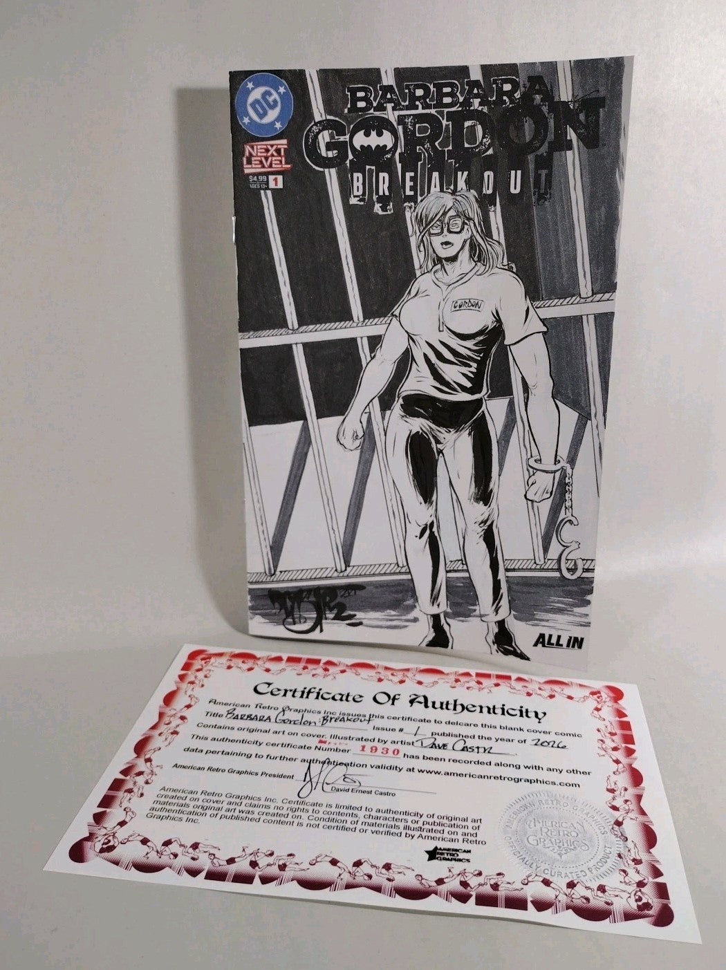 Barbara Gordon Breakout #1 DC Comic 2026 Sketch Cover Var W Original DCastr Art