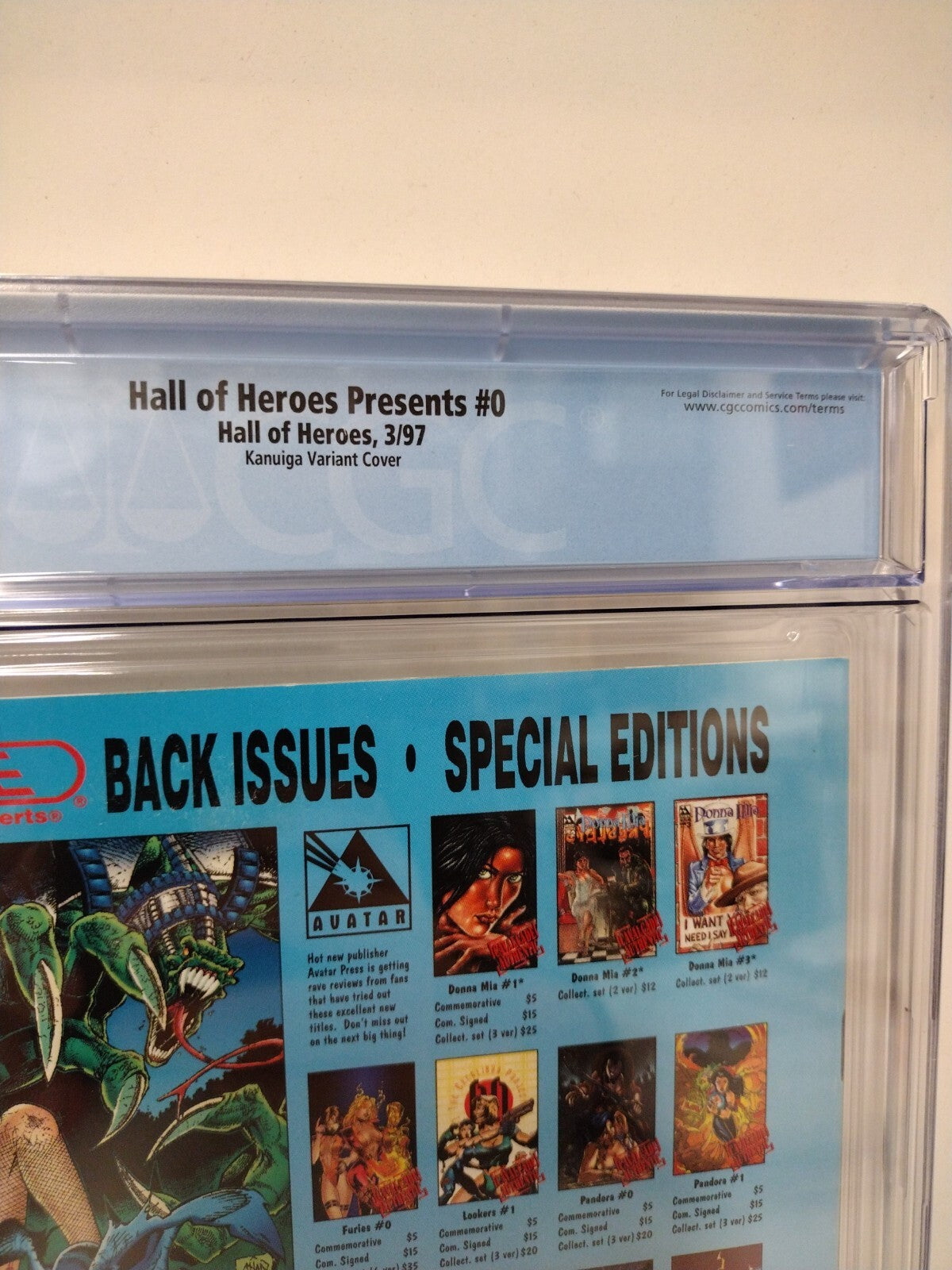 Hall Of Heroes Presents #0 (1997) Martin Variant Comic CCG 9.6 1st Salamanddroid