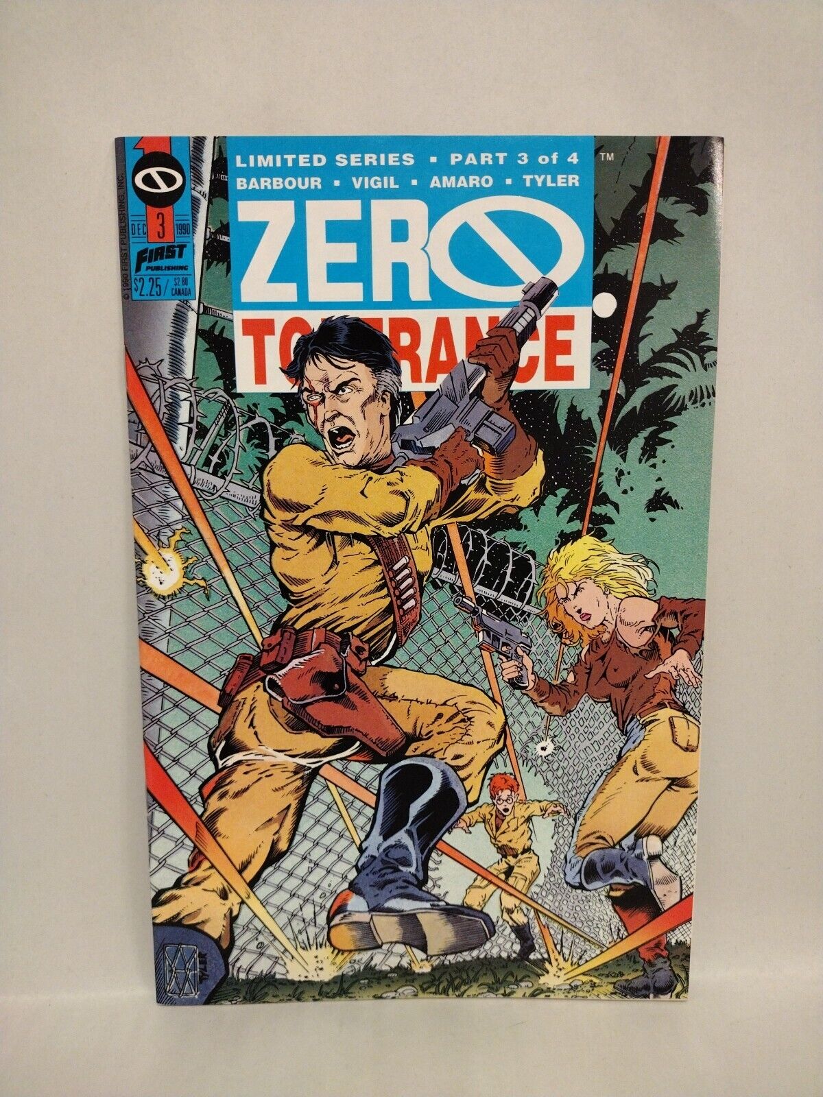 Zero Tolerance 1990 Complete First Comic Series 1 2 3 4 Tim Vigil David Barbour