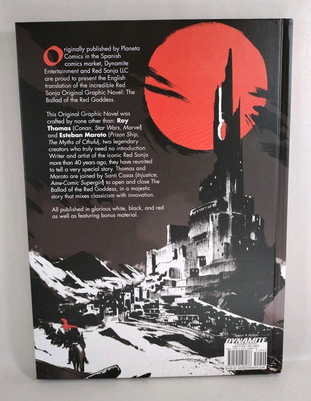 RED SONJA Ballad Of The Red Goddess 2nd Print Estaban Maroto Unread Oversized HC