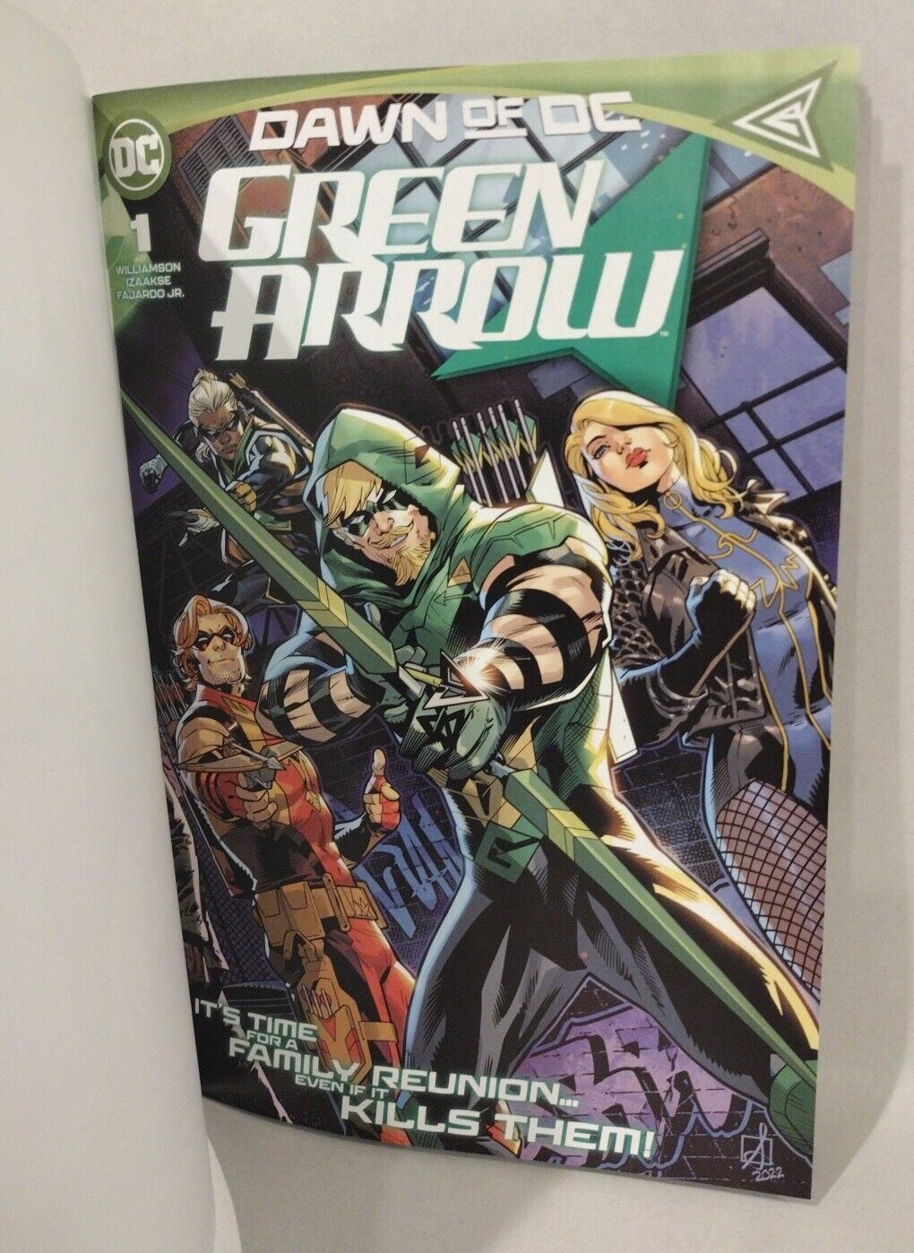 Green Arrow #1 (2023) Dawn Of DC Blank Cover Variant Comic W Original DCastr Art