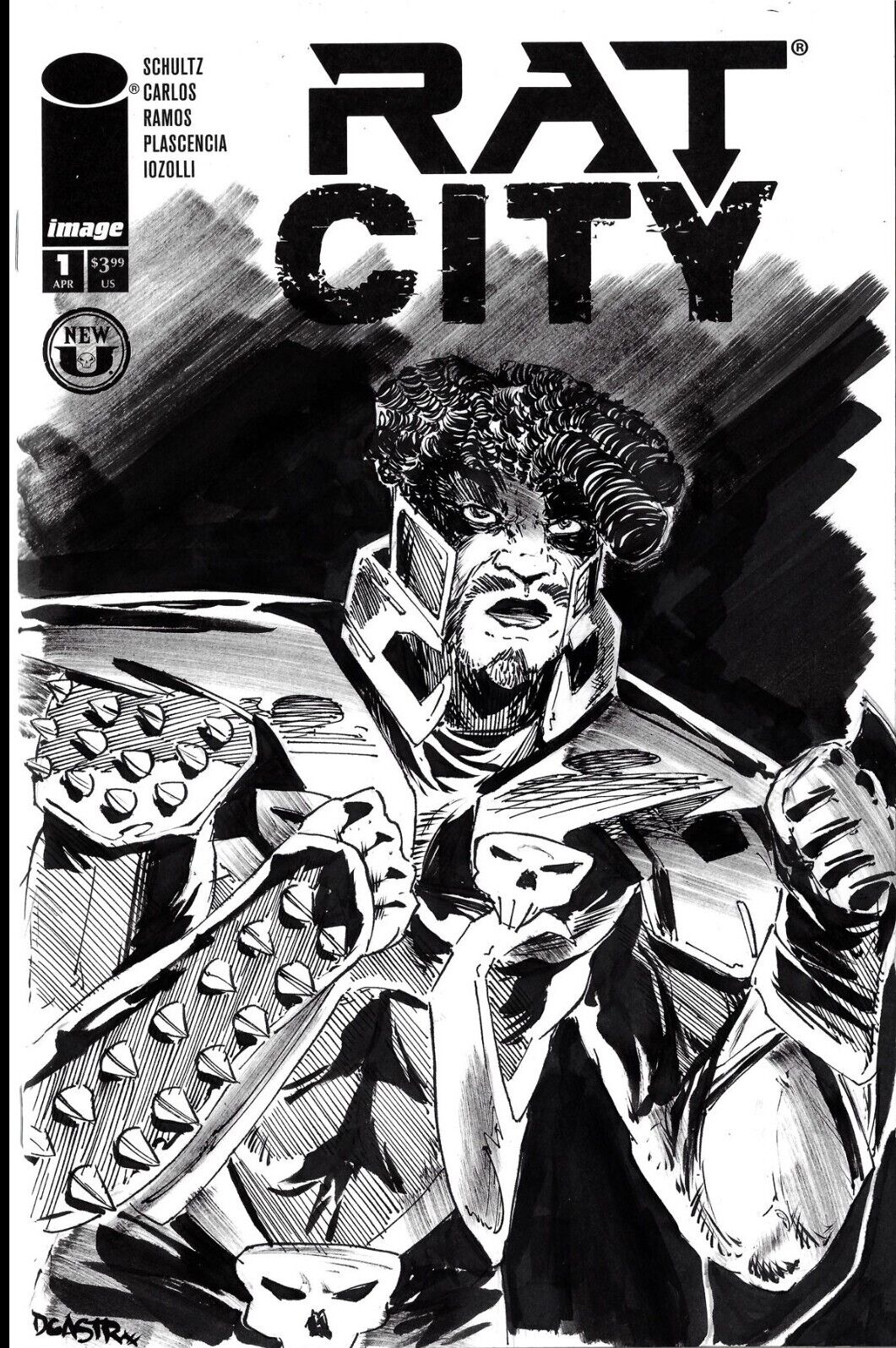 Rat City #1 (2024) Image Sketch Cover Spawn Universe Comic W Original DCastr Art