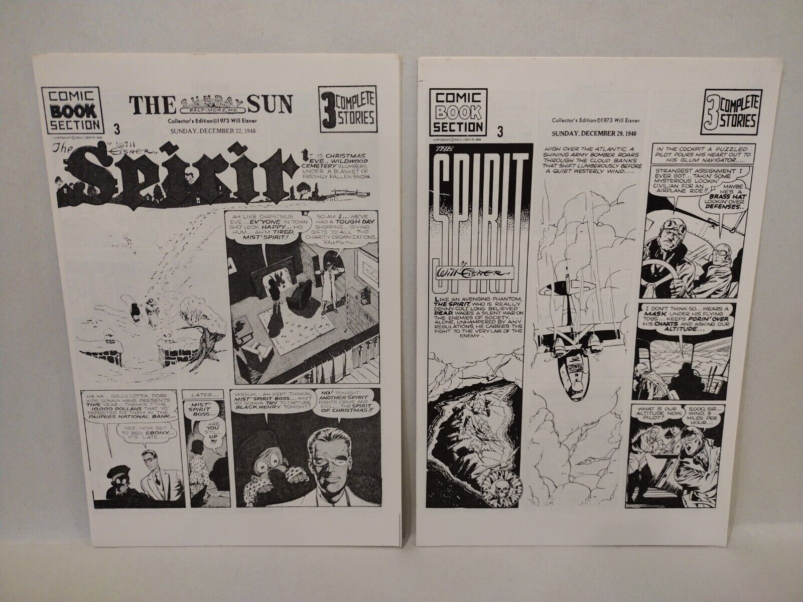 Lot of 19 Will Eisner Spirit (1973) Collector Edition Comics w Exclusive Notes