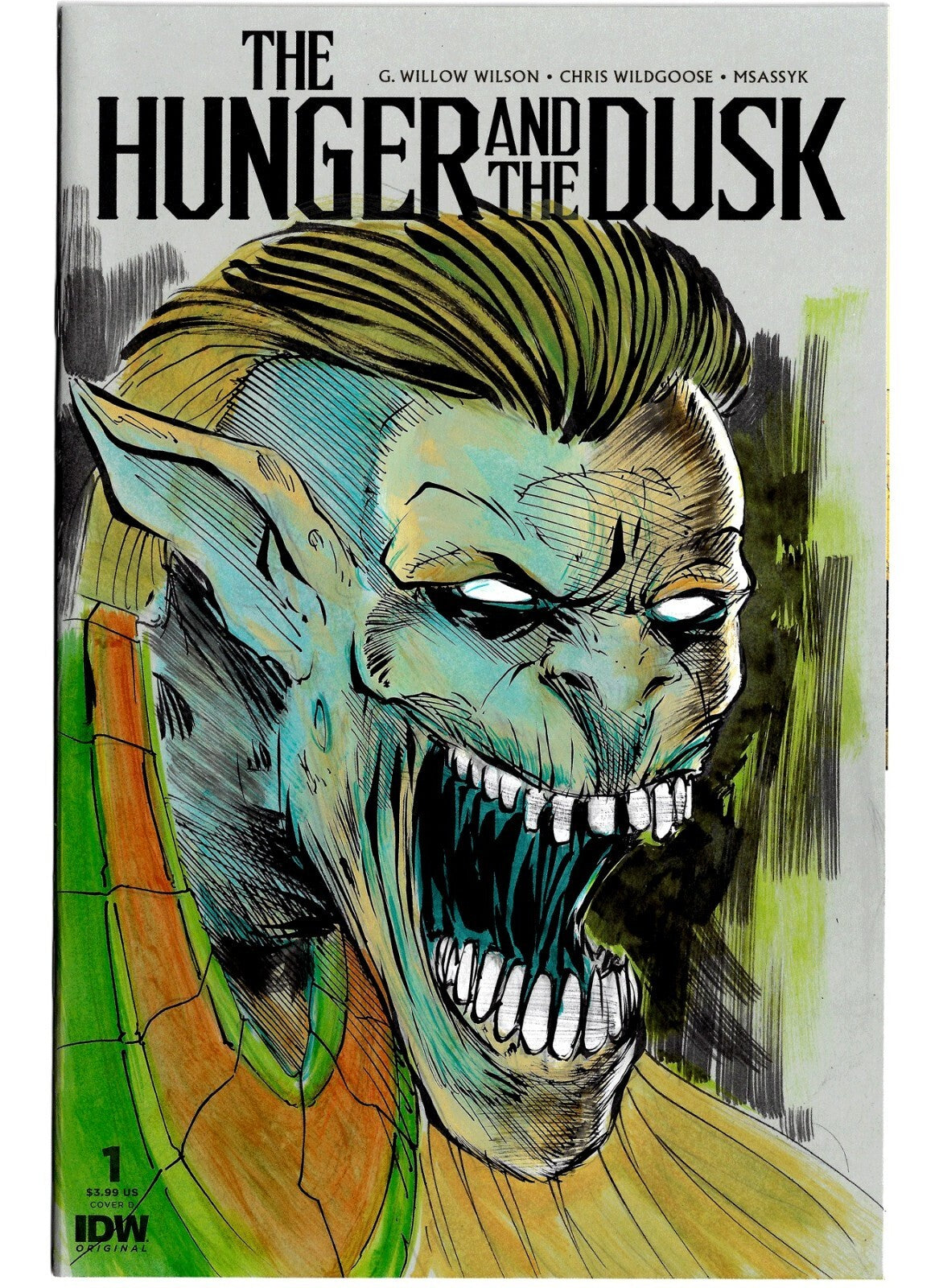 Hunger And The Dusk #1 (2023) IDW Sketch Variant Cover Comic W Original Art COA