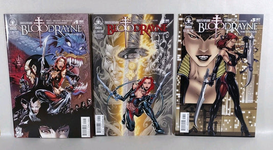 Bloodrayne Tokyo Rogue (2008) Complete Digital Webbing Comic Set #1 2 3 NM