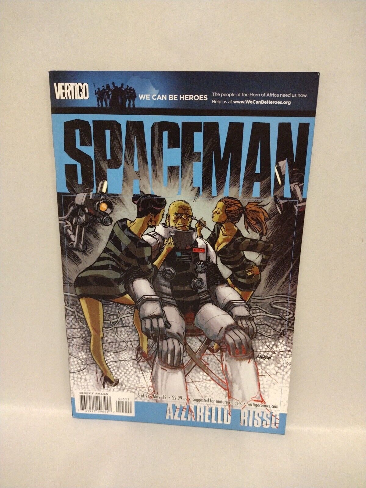 Spaceman (2011) Vertigo Comic Lot Set #1 2 3 4 5 6 8 9 Brian Azzarello Risso 