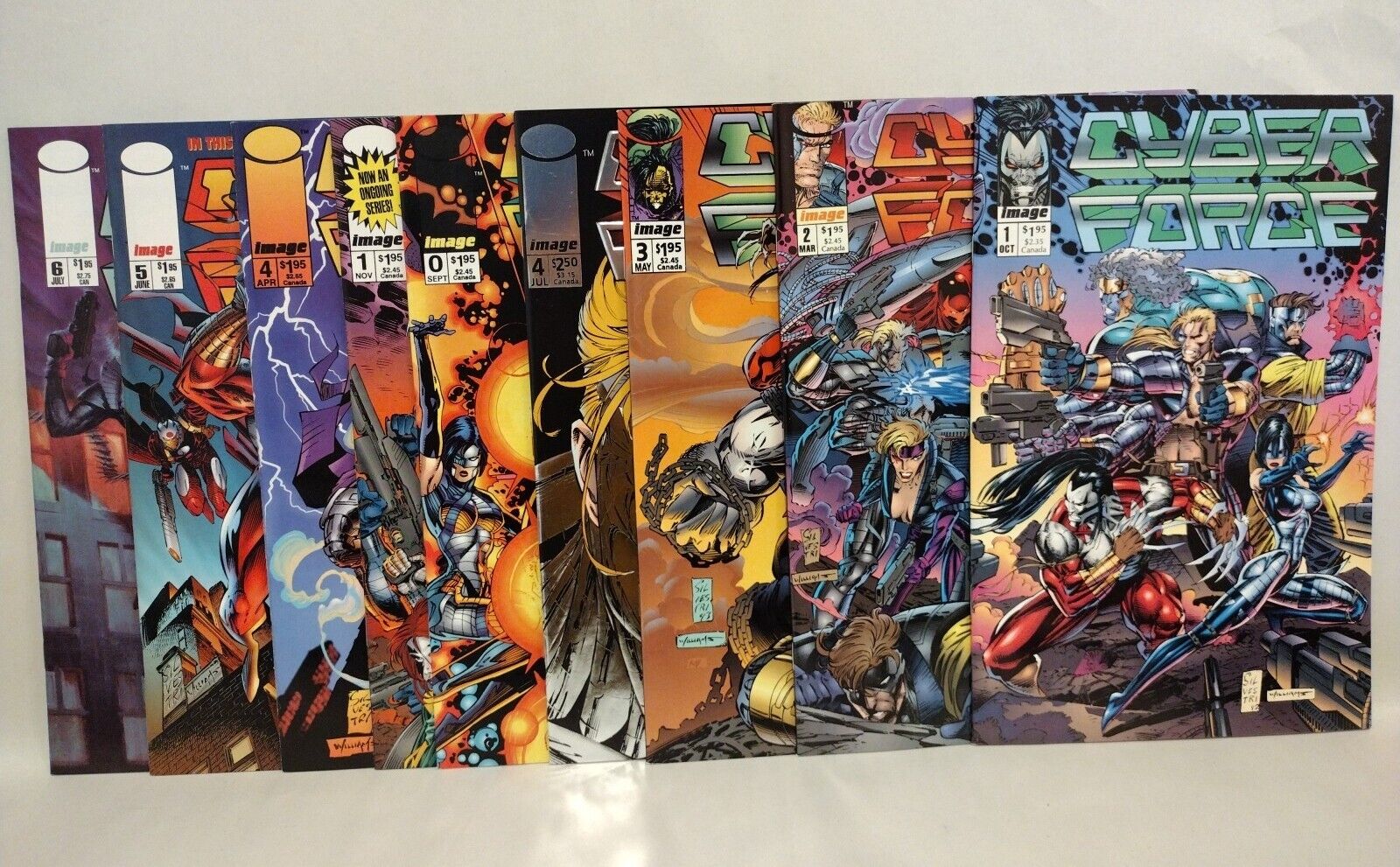 Cyberforce (1992) Image Comic Lot Set Vol 1 Complete #1-4 Vol 2 #0 1 4 5 6 VF-NM