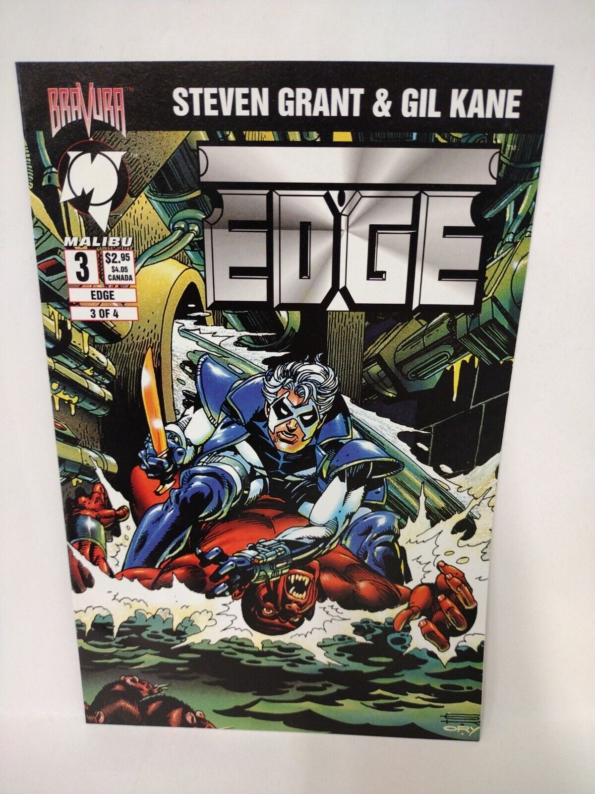 EDGE (1994) #1-3 +Variant Complete Bravura Malibu Comic Series Gil Kane S. Grant