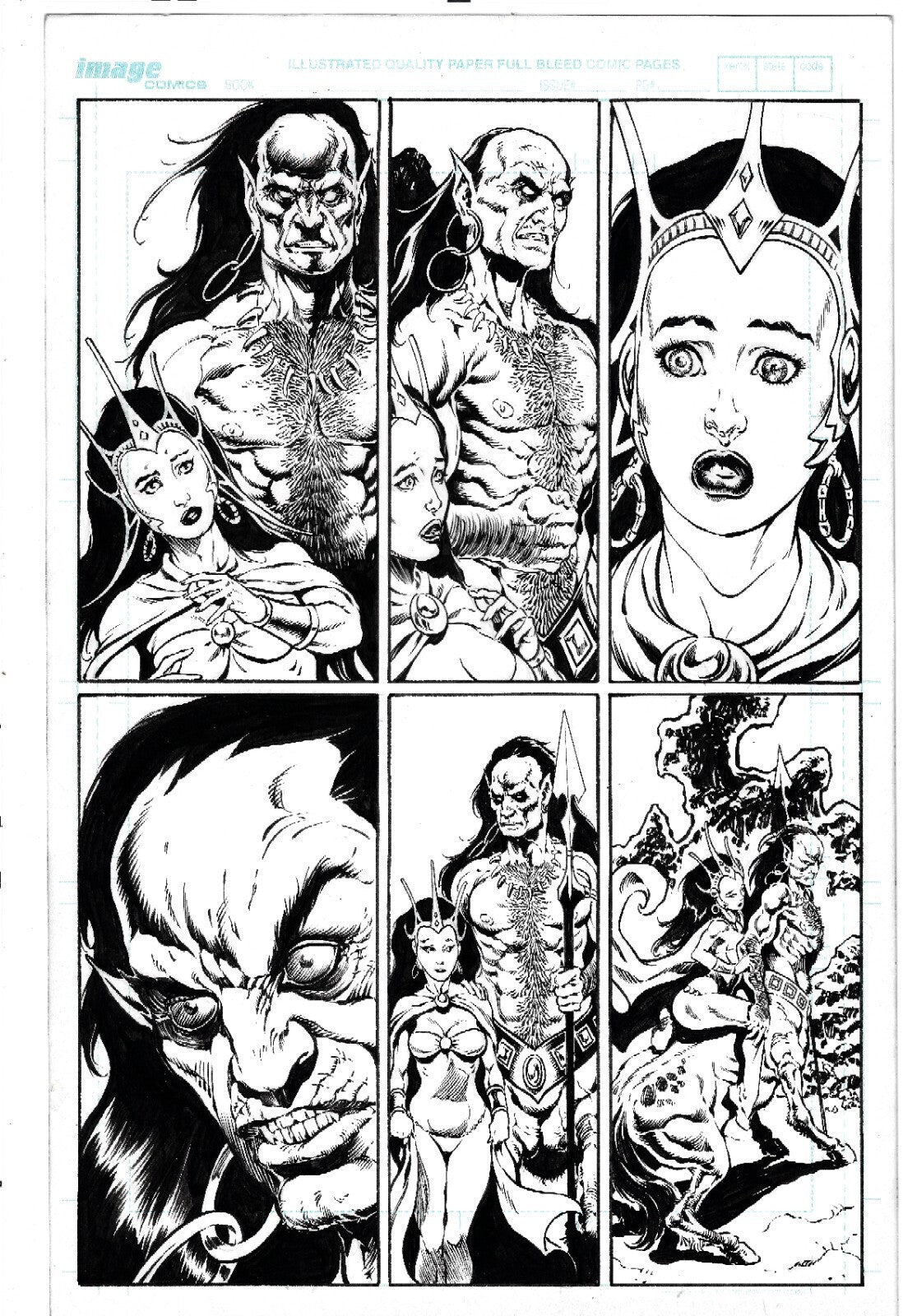 Moon Maid (2009) Image Comic Art board Original Tim Vigil Art Page 13