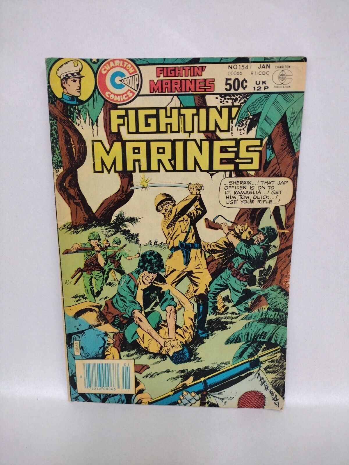 Fightin' Marines (1973) Charlton Military Comic Lot #115 133 149 152 154 158 164