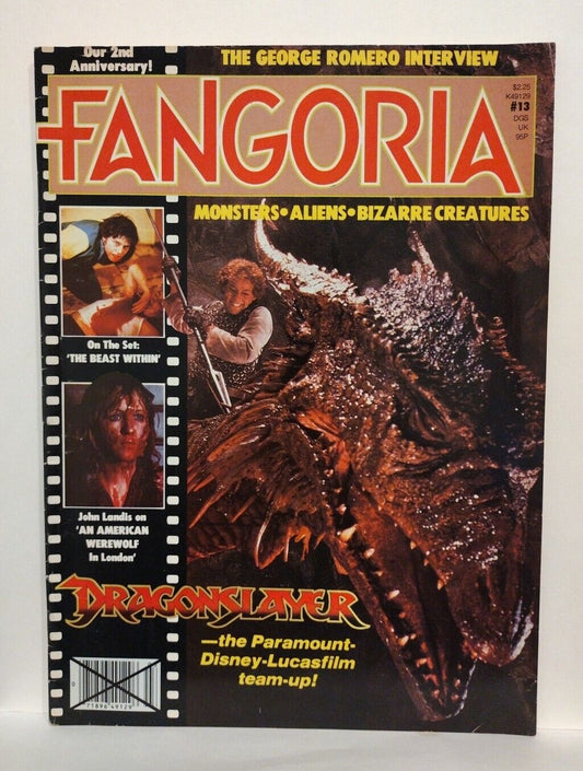 FANGORIA Magazine #13 (1981) Dragon Slayer George Romero John Landis Interviews