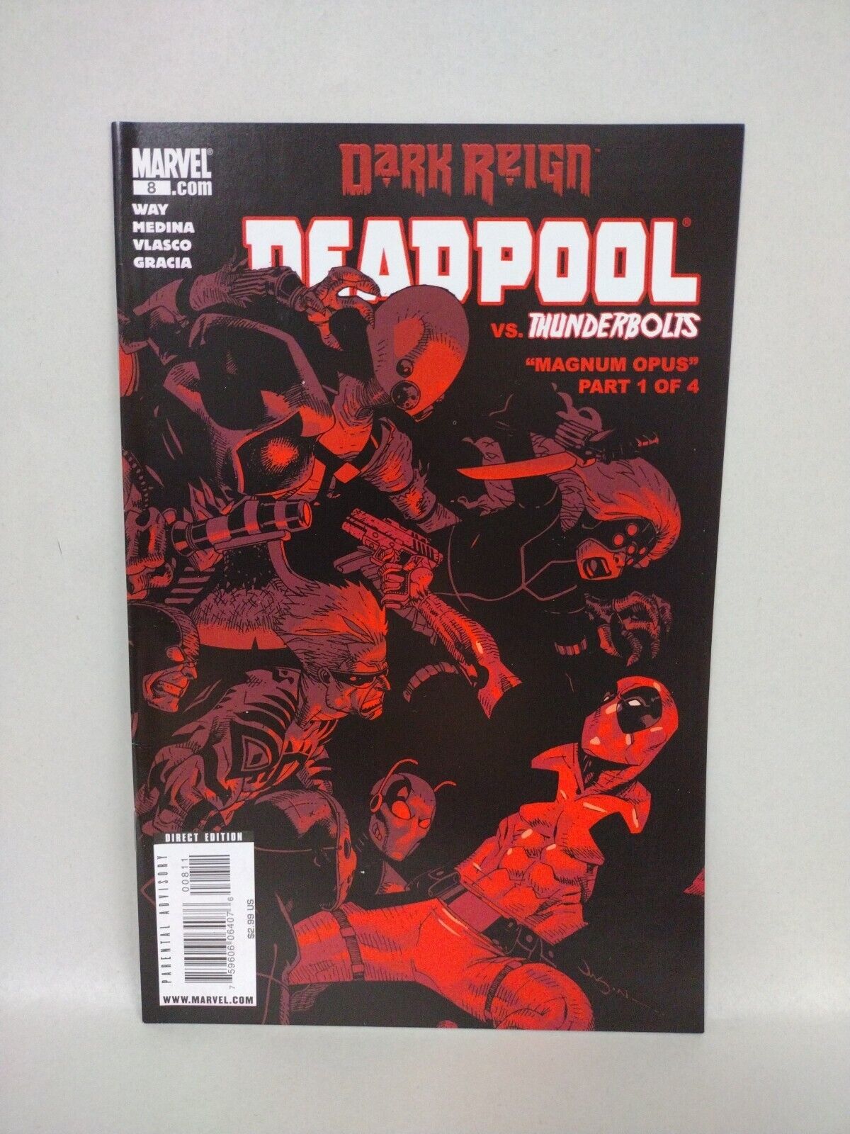 Deadpool (2008) Marvel Comic Lot Set #1 2 3 4 5 6 7 8 9 Daniel Way Paco Medina