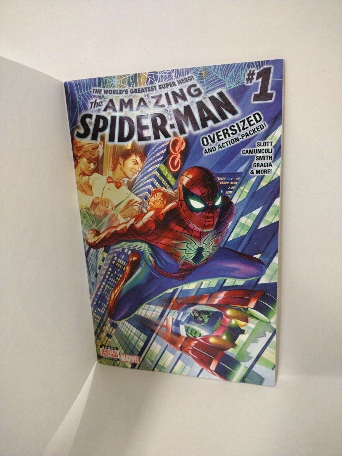 Amazing Spider-Man (2015) #1 Blank Cover Variant Comic W Original DCastr Art