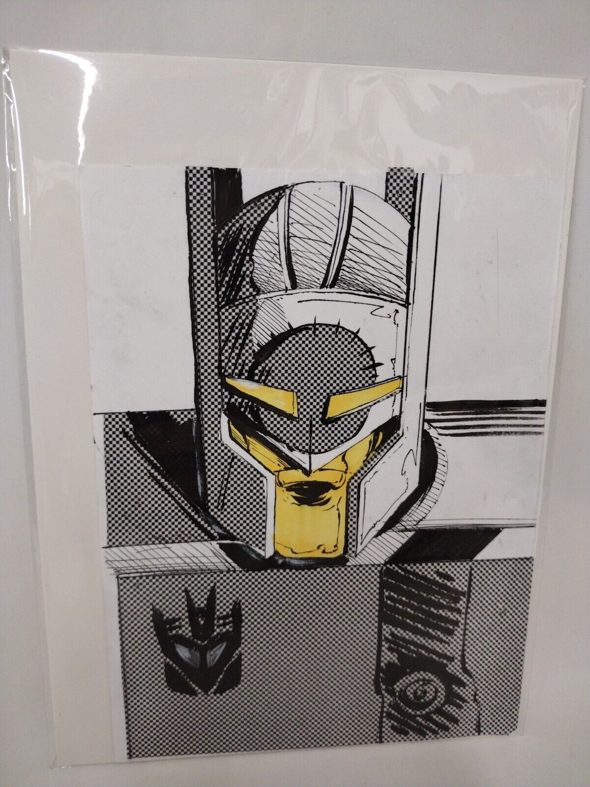 Original Dave Castr Vortex Decepticon Transformers 5x7" Art Sealed W ARG COA