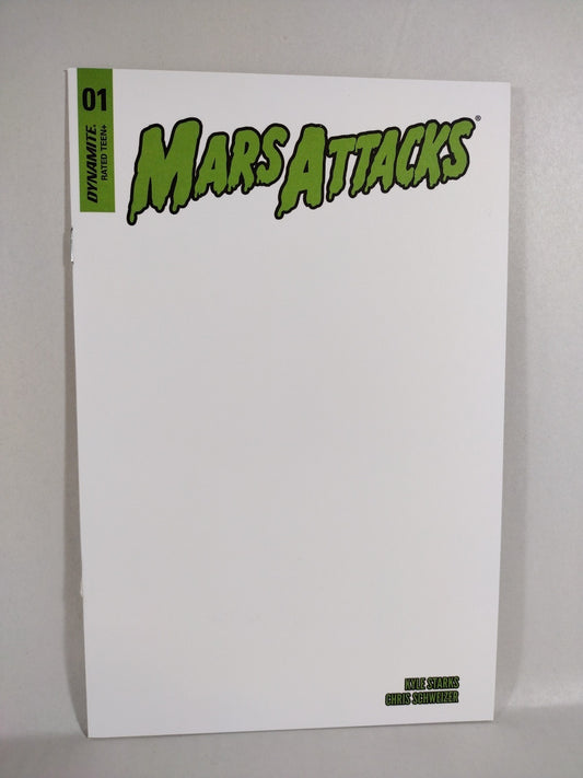 Mars Attacks #1 (2016) Dynamite Comic Blank Sketch Variant Cover NM