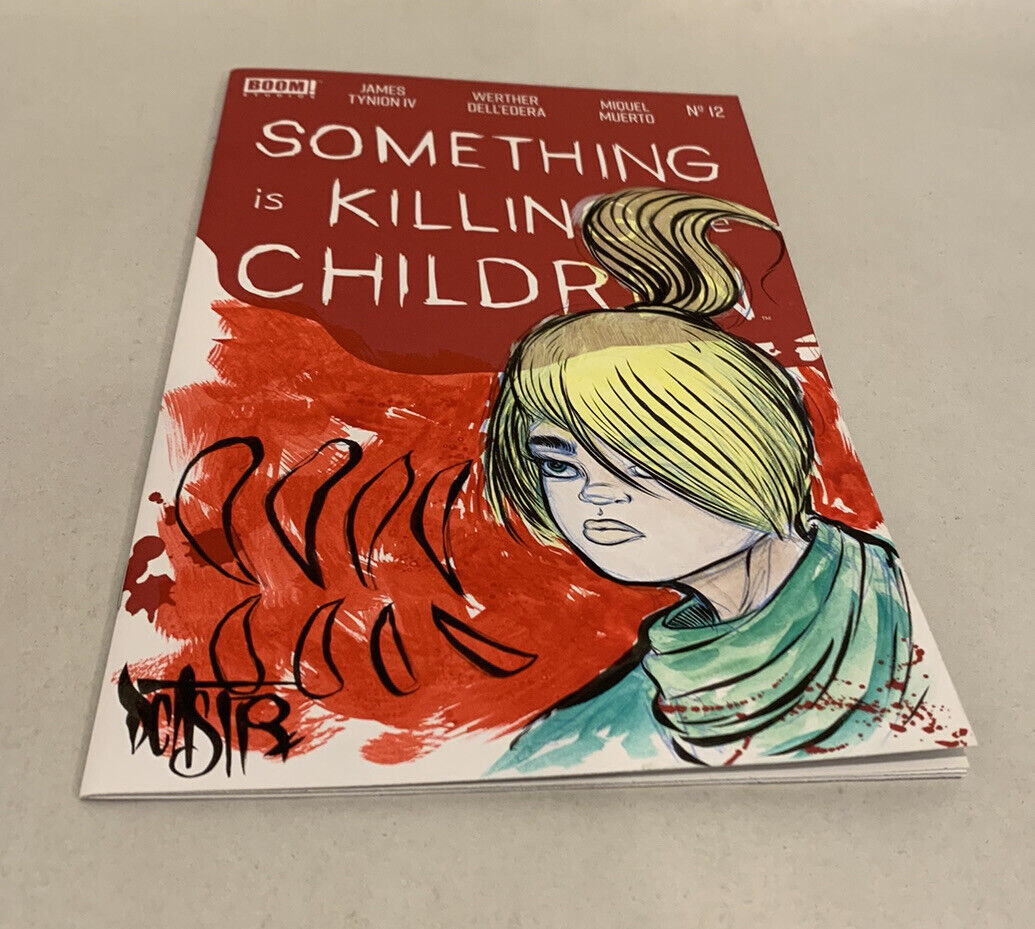 SOMETHING IS KILLING THE CHILDREN #12 Blank Variant Cover Comic W Original Art