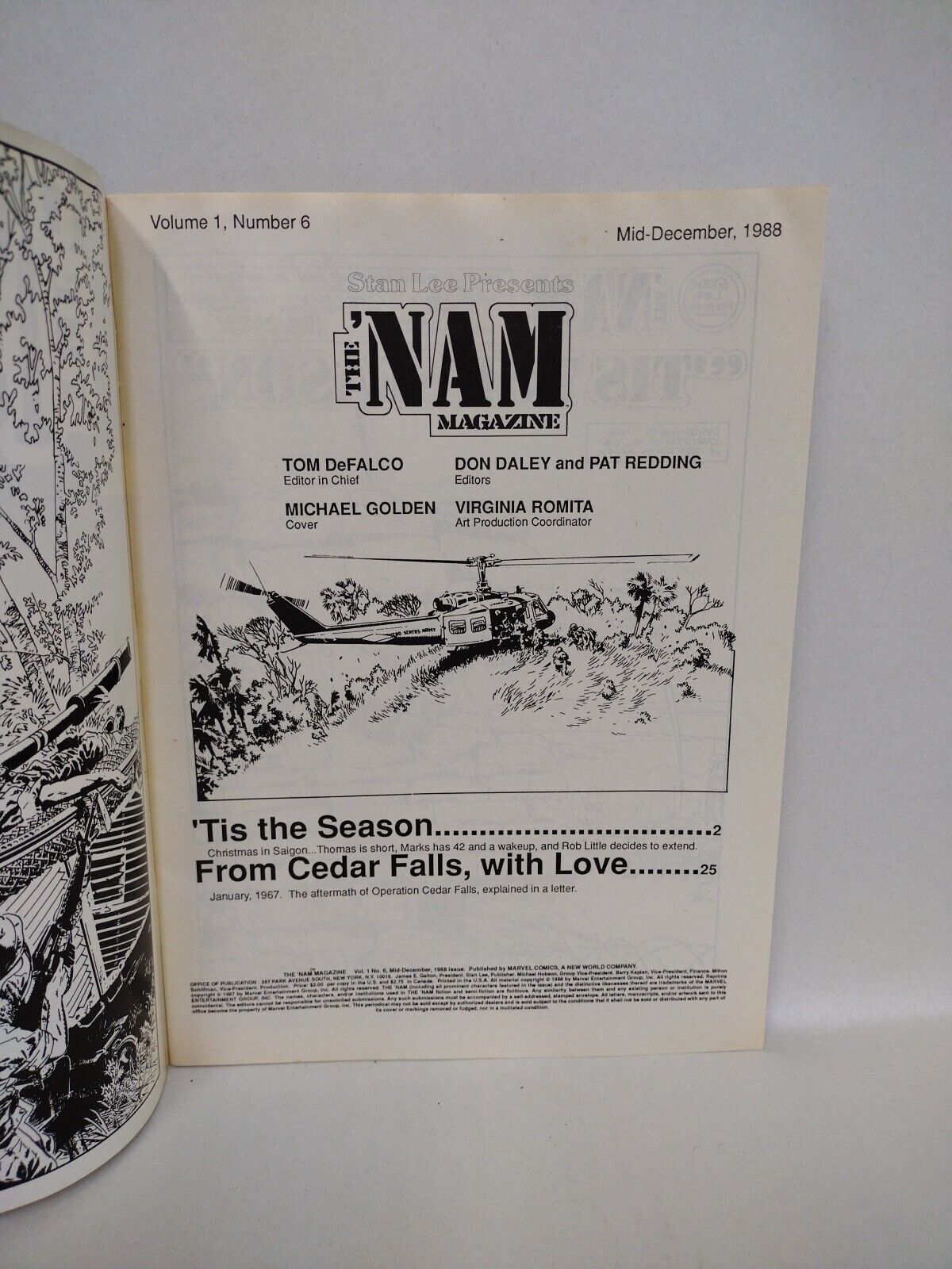 The NAM Magazine (1988) Marvel Comic Lot Set #1 2 3 4 5 6 7 Michael Golden VF