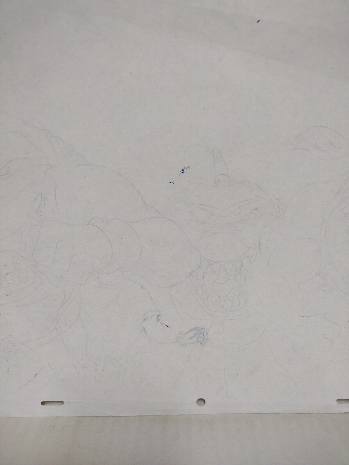 Street Sharks 1996 Original Animation Production Cel Slammu Streex Jab W Drawing