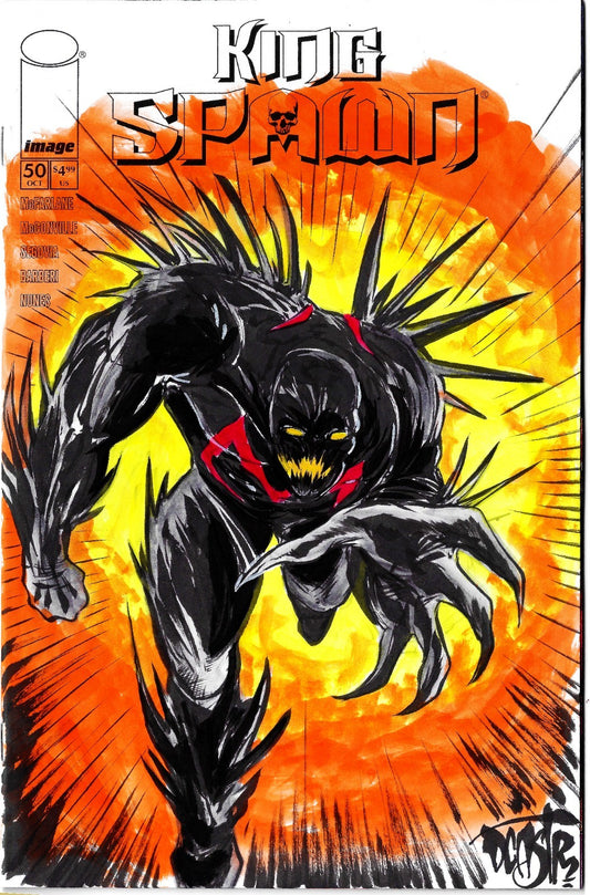 King Spawn #50 (2025) Image Comic Sketch Cover Variant W Original Art Dave Castr