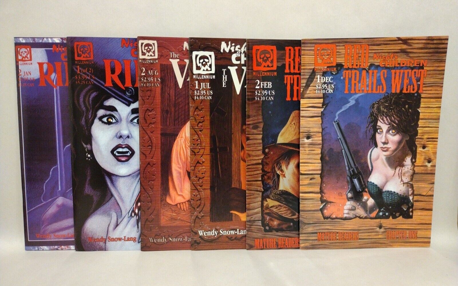 Night's Children (1994) Millennium 6 Comic Lot Ripper Vampire Red Trails West