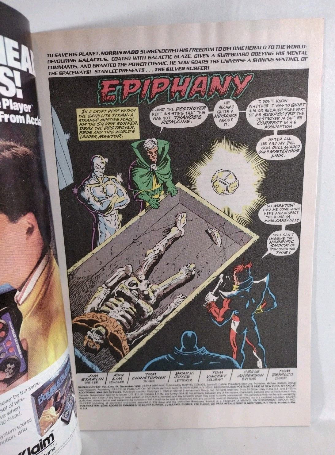 Silver Surfer (1990) Marvel Comic Lot #34 44 1st Thanos Return Infinity Gauntlet