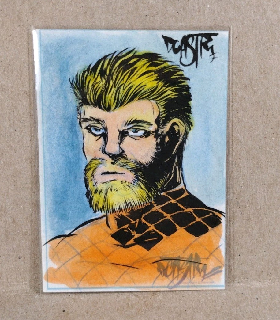 Dave Castr Crusin (2025) OAC Sketch Card W Original DC Comic Aquaman Art ACEO