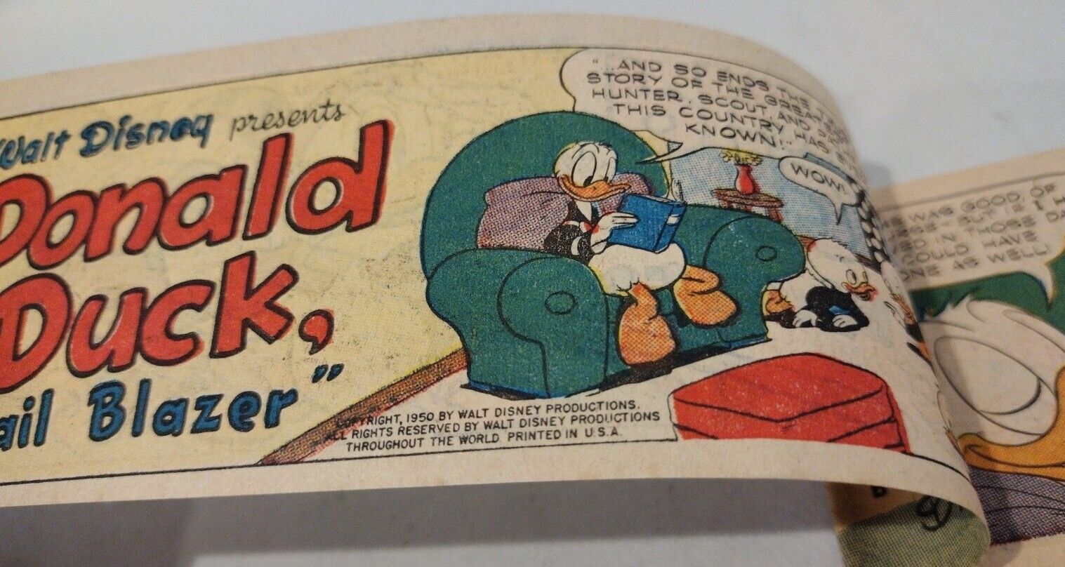 Donald Duck Trail Blazer #B-6 (1950) Disney General Mills Mini Comic