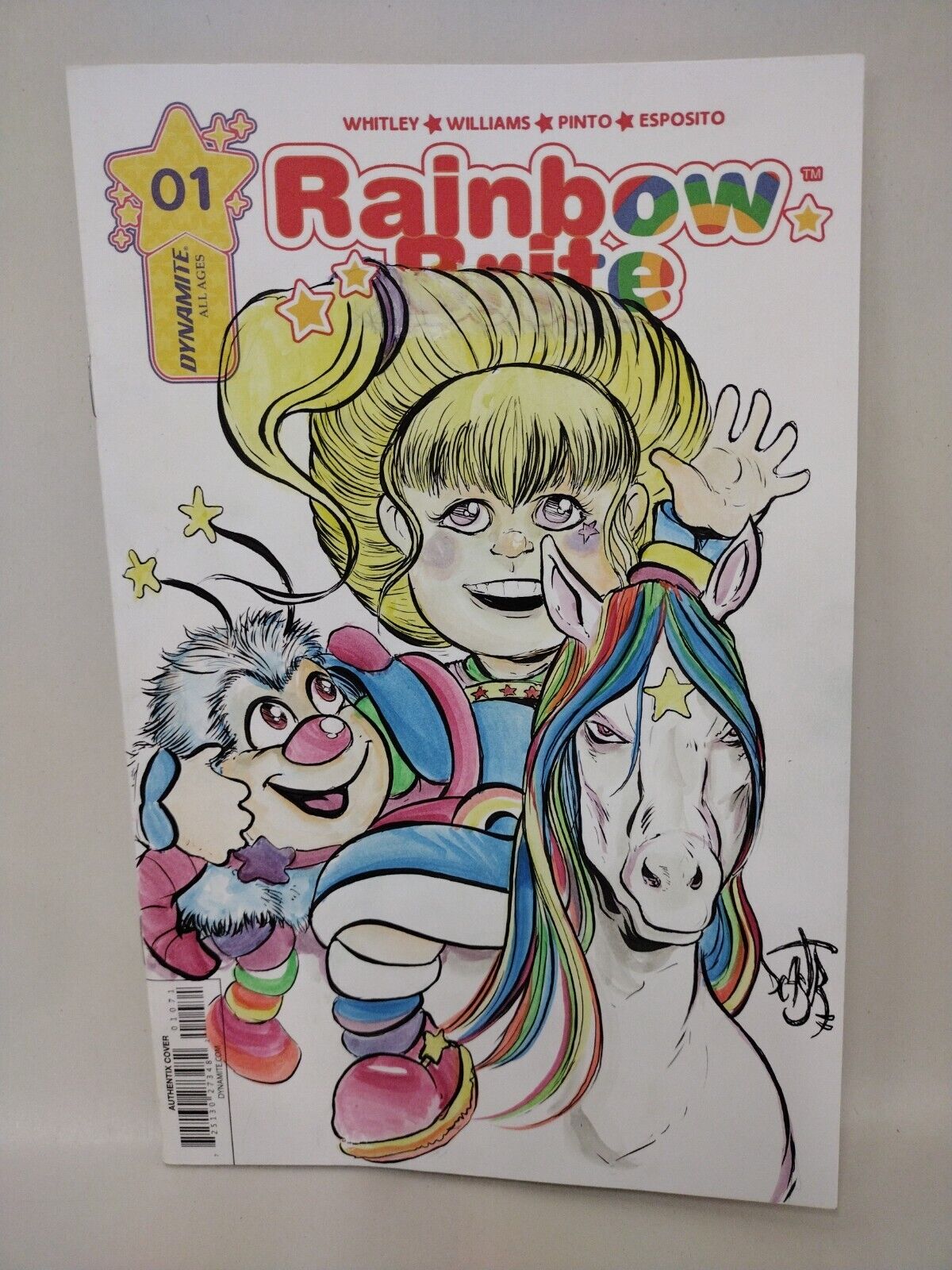 Rainbow Brite #1 (2018) Blank Cover Dynamite Comic W Original Dave Castr Art COA