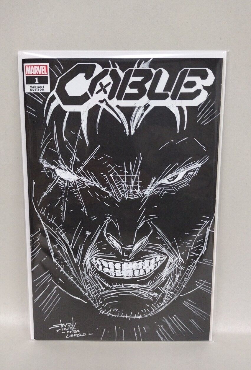 Cable #1 Blank Cover Variant Comic Original Steven Wilcox COA 1067