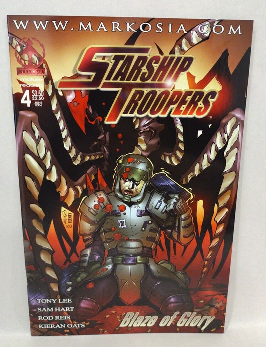 Starship Troopers Blaze of Glory 4 (2006) Markosia TriStar Pictures Comic New NM