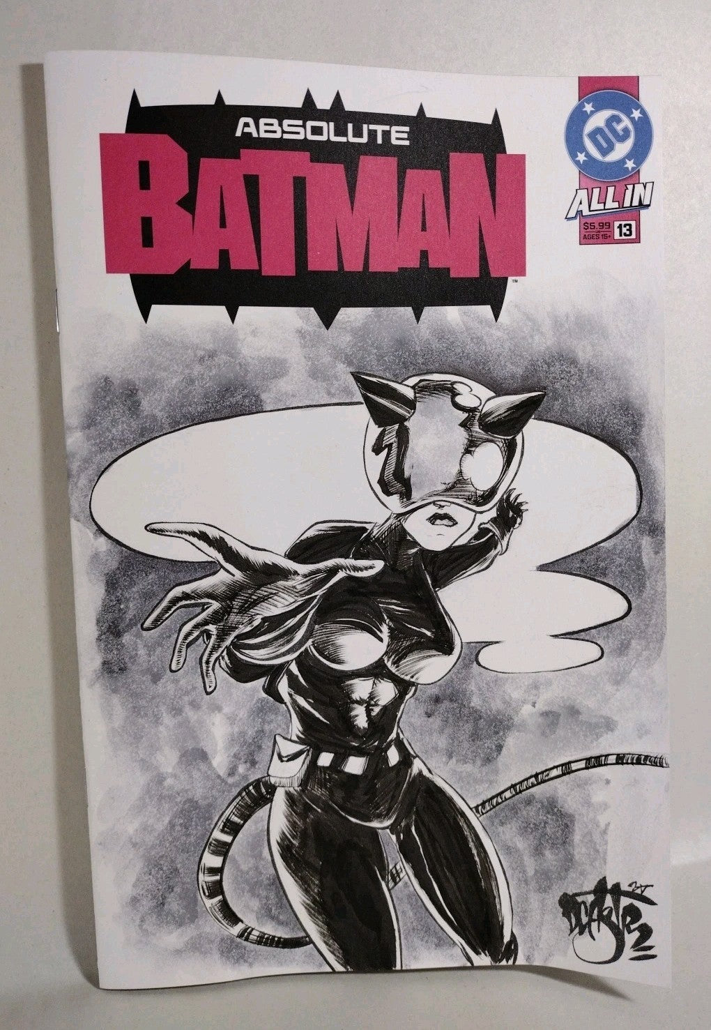 Absolute Batman 13 (2025) DC Comic Sketch Variant Cvr W Original Dave Castr Art