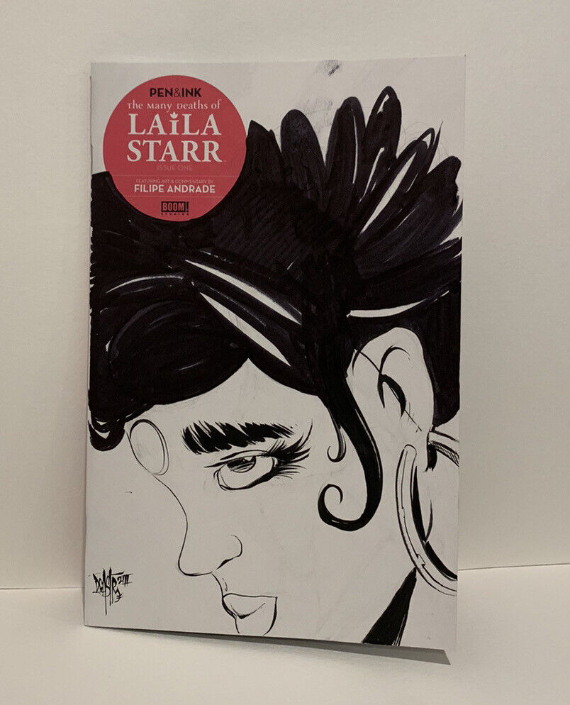 LAILA STARR, THE MANY DEATHS OF #1 Blank Variant Cover W Original Art Dave Castr