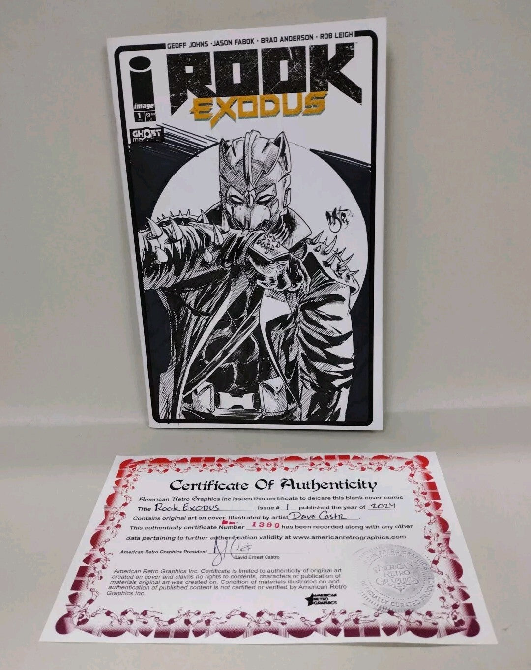 Rook Exodus 1 (2024) Ghost Machine Sketch Cover Var Comic W Original DCastr Art