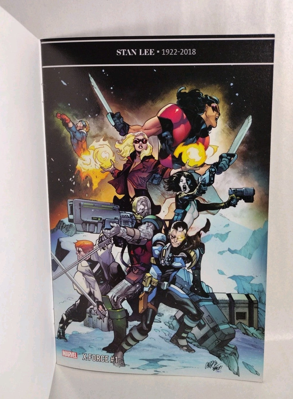 X-Force #1 (2018) Marvel Sketch Cover Variant Comic W Original Dave Castr Art