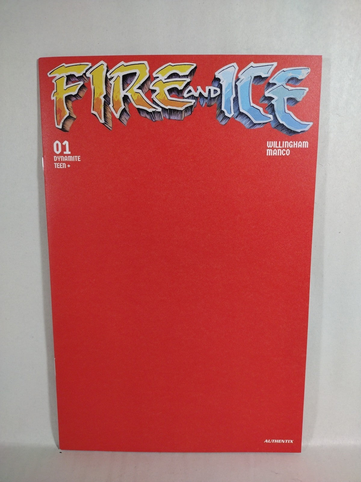 Fire And Ice #1 (2023) Red Blank Sketch Cover X Foc Variant New NM