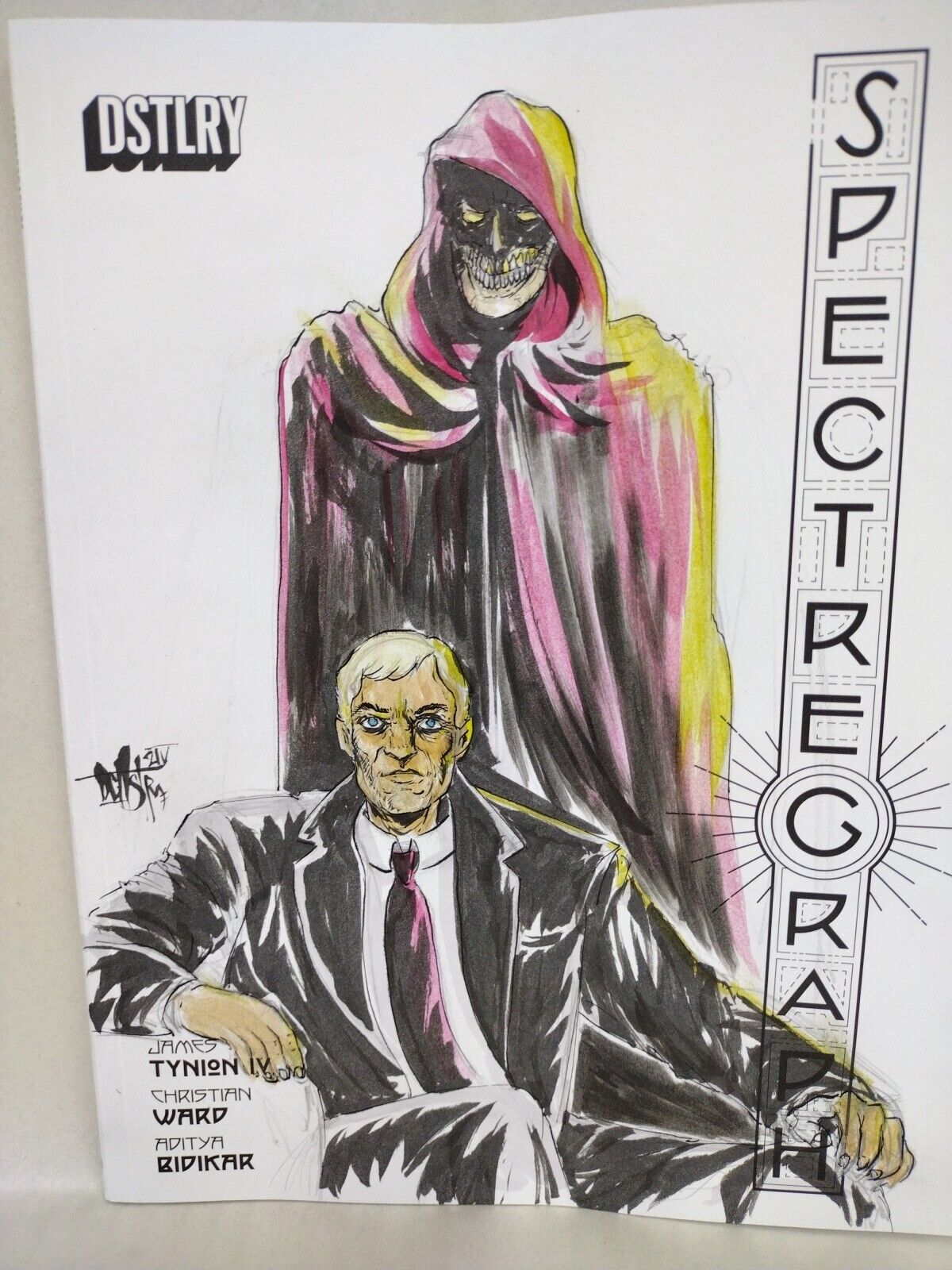 Spectrograph #1 (2024) Dstlry Comic Magazine Sketch Cover Variant W Original Art