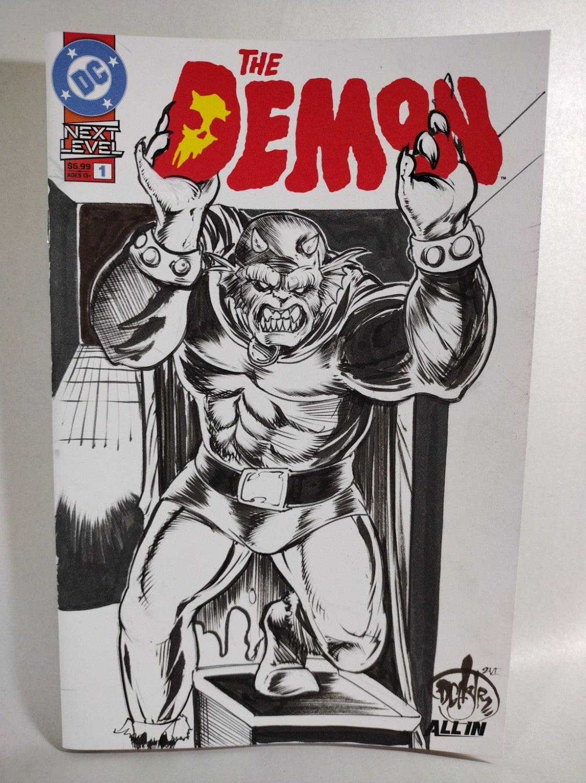 Demon #1 (2026) DC Next Level Comic Sketch Cover W Original DCastr Etrigan Art