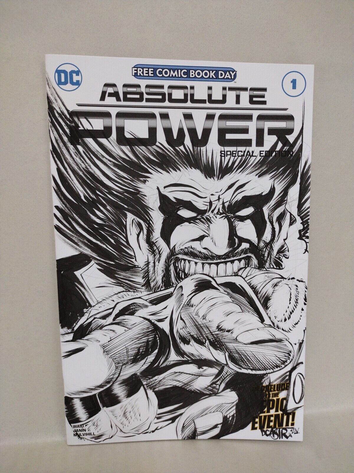 Absolute Power 1 (2024) DC Comic Sketch Var Cover W Original Lobo DCastr Art